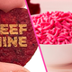 Image for article titled Celebrate Valentine’s Day With Dried Meat Hearts and Neon Pink Cheese Slime
